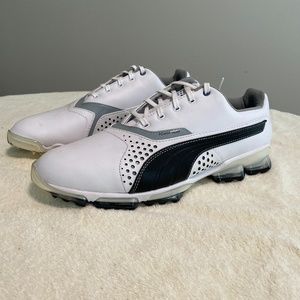 New Puma Titan Tour Golf Shoes (White/Black)